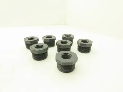 Lasco D2464 Pipe Fitting Adapter 3/4" NPT 1-1/2" NPT Schedule 80 PVCI Lot of 7