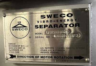 Used SWECO _UNKNOWN_ Sweco Screens Connecticut US | DMC Industries #1282002