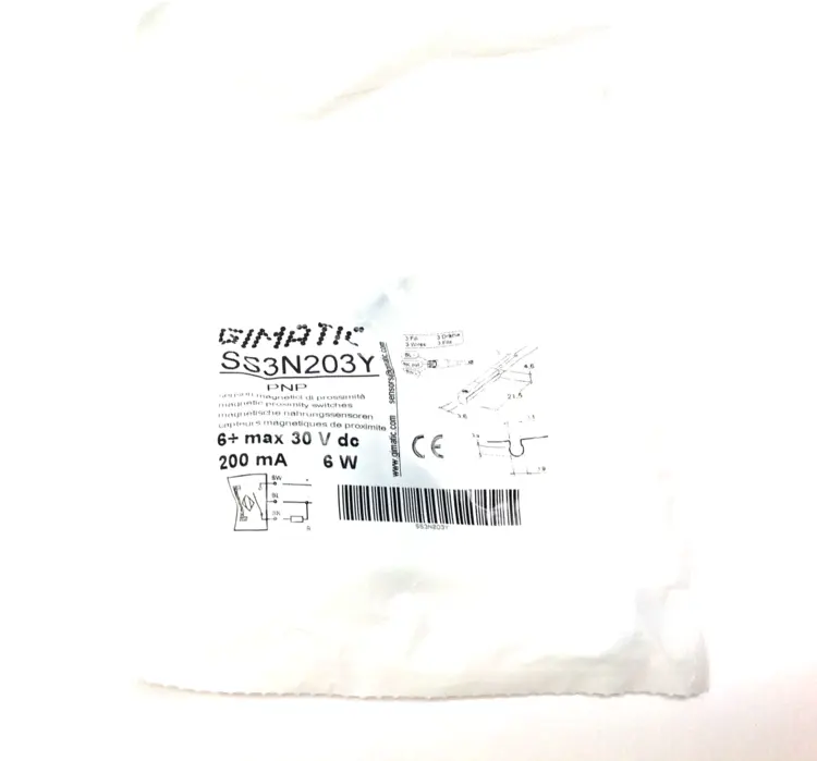 New | in-Stock GIMATIC C-SLOT MAGNETIC PROXIMITY SWITCH SENSOR PNP 200 MA 6W Proximity Sensors Michigan US | Maverick Industrial Sales #1090125