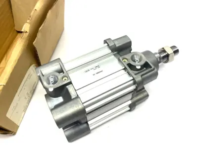 USED SMC TIE-ROD CYLINDER, CP96 PROFILE, DOUBLE ACTING