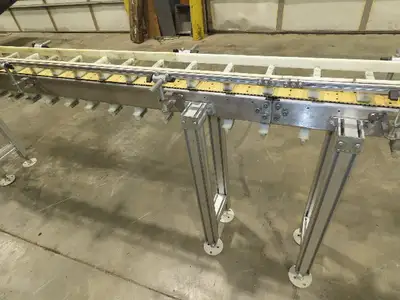 QC Industries 17' Automation Indexing Conveyor 2" Modular Cleated Timing Belt