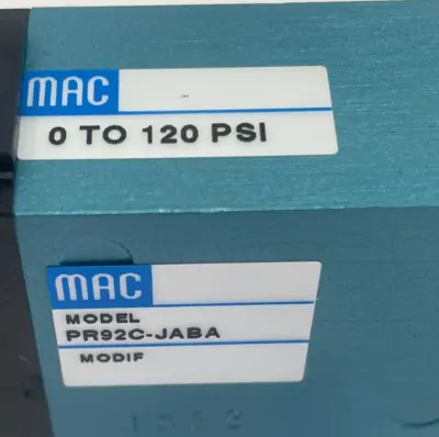 NEW MAC VALVES PR92C-JABA PNEUMATIC VALVE PR92CJABA