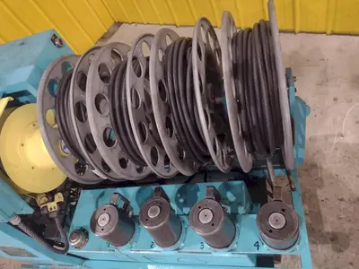 40 TON MODERN HYDRAULICS 4 CYLINDER PORTABLE HYDRAULIC DIE SETTING & SEPARATING SYSTEM: STOCK #23773