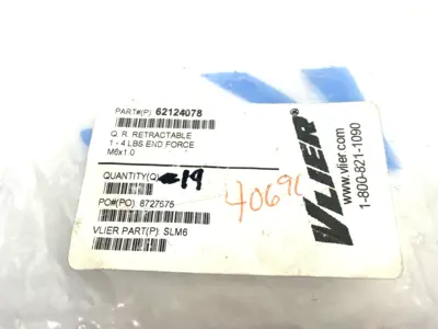 New | in-Stock Vlier Plunger Screw Knurled Knob M6x1.0, 0.512" Thread Length 19-PACK Nuts & Screws Michigan US | Maverick Industrial Sales #1456767