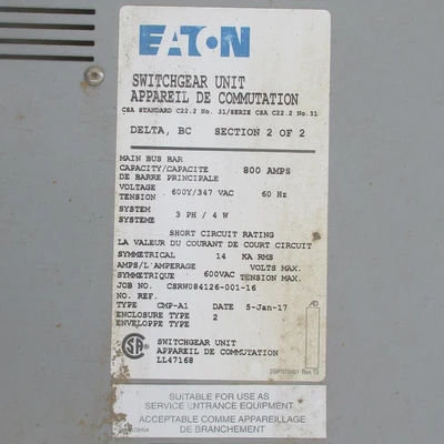USED EATON CORPORATION CMP-A1