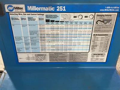 Used MILLER MILLERMATIC 251 Mig Welders Ohio US | HGR 24 #1506601