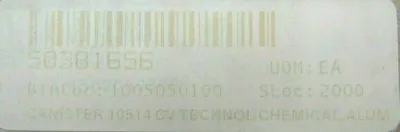 NEW CV TECHNOLOGY E1-0351-000 10LB CANISTER E1-0401-000 E1-1-0192-000 E10351000