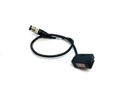USED KEYENCE SQUARE DIFFUSE REFL. SENSOR M12 CONNECTOR TYPE WITH CABLE, NPN