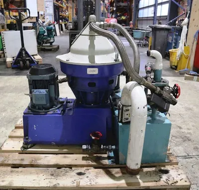Alfa-Laval P-615 fuel/lube oil purifier, 316SS.