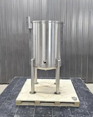 Used 60 Gallon Jacketed Tank, 316L Stainless Steel