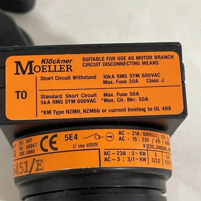 NEW Moeller To 1-15451/E