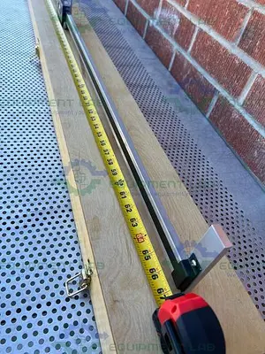 USED BETA PRECISION INDUSTRIES PEAK STAND MICROSCOPE 50X W/ ELECTRONIC RULER 60"