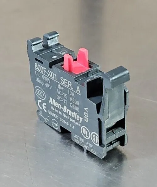 Used Allen-Bradley Allen-Bradley 800F-X01 Contact Blocks South Carolina US | Palmetto Automation #1159576