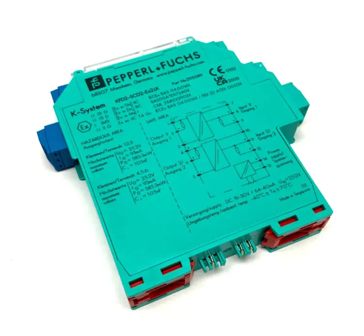 New | in-Stock Pepperl+Fuchs K-System SMART Current Driver 2-Channel 295089 Industrial Controls Michigan US | Maverick Industrial Sales #1393104