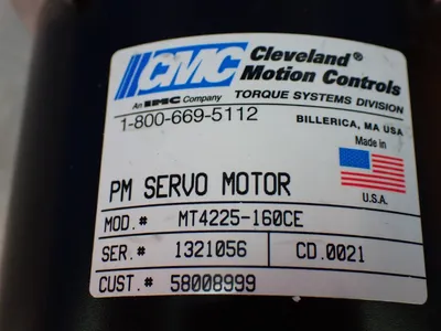 Used CLEVELAND MOTION CONTROLS MT4225160CE Servo Motors Ohio US | HGR 24 #1249368