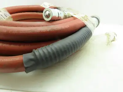 Thermoid Maxecon/GP Non-Conductive Red Hose 300PSI 1"ID x 35'Long Quick Connects