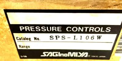 NEW SAGINOMIYA SPS-L106W PRESSURE CONTROLS SPSL106W