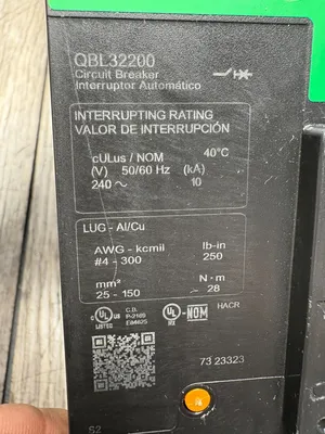 Used Square D QBL32200 Circuit Breakers South Carolina US | ESS Industrial Equipment Sales #1229269