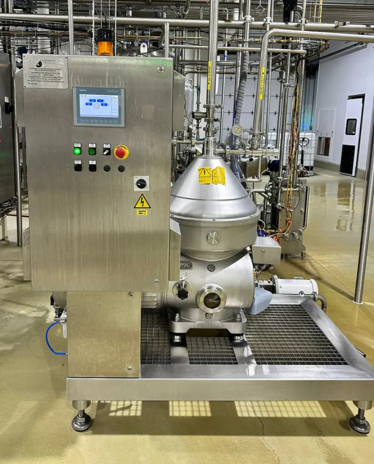 Seital SE 35X-Q3P2 self-cleaning warm milk separator, 316SS.