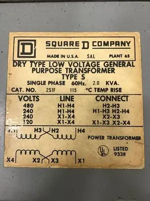 USED SQUARE D 2S1F