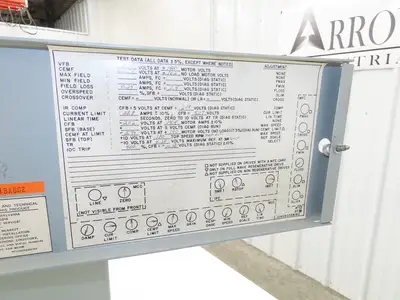 General Electric Valutrol DC Adjustable Speed Drive 600VAC 3PH Input *Read