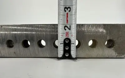 Unbranded Lathe Tool Rest ~  10" x 2" x 1" ~ w/ 1/2" Holes (5950)