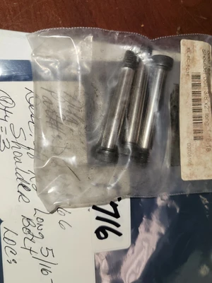 Lot of 3  Hex Shoulder Bolts 3/8" x 2" long 5/16-18