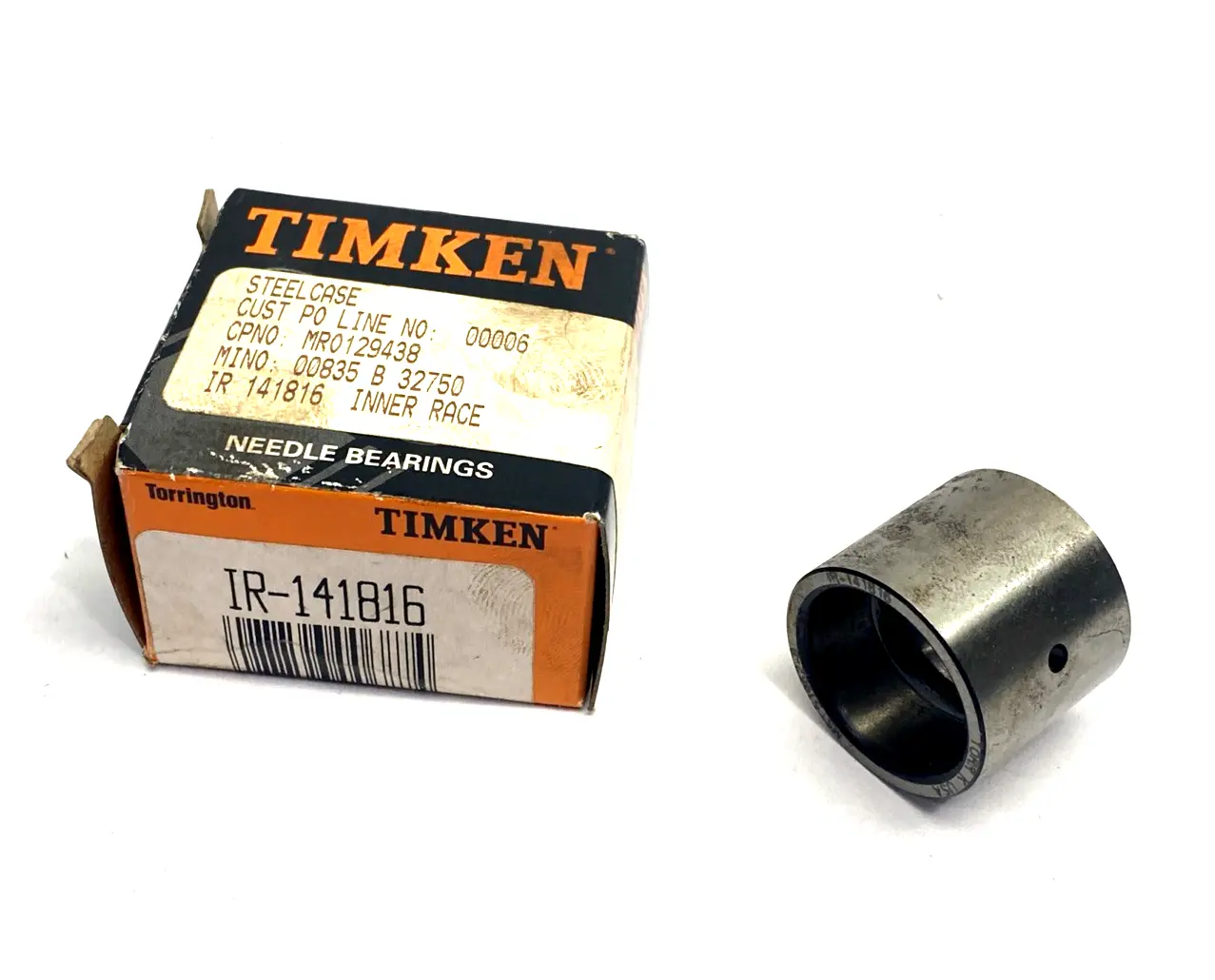 IR-141816 | Timken  Needle Bearing Inner Ring/Race, 0.8750" Bore, 1.1250" O.D. - New – Open Box