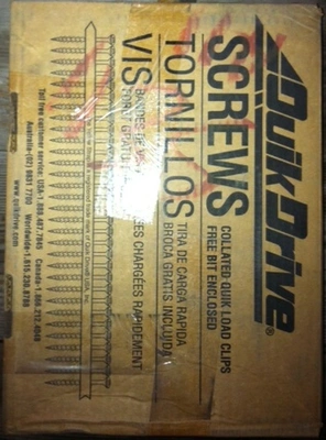 Screws,No.X1S1016, 5/16 HEX #10x1",Approx.1500 screws per box(33)Boxes Available