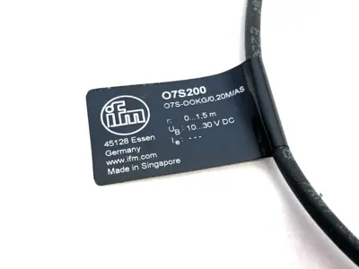 USED IFM THROUGH-BEAM SENSOR TRANSMITTER, RED LIGHT, O7S200