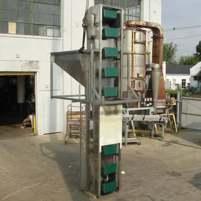 SPC6529  Conveyor New England Machinery bucket elevator Stainless Steel, 18 x 10