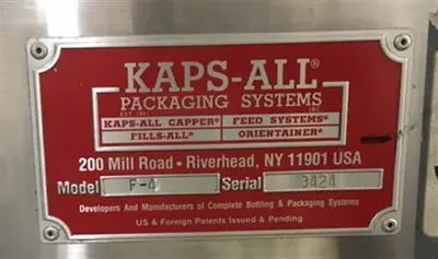 Used KAPS-ALL _UNKNOWN_ Cappers New York US | UNION STANDARD EQUIPMENT CO. #133769