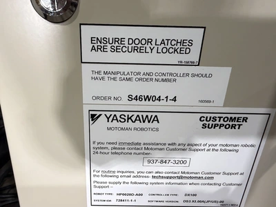 USED 2014 YASKAWA MOTOMAN HP20D