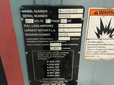 Used MARVEL MANUFACTURING CO. 8MARKII Vertical Band Saws Ohio US | HGR 24 #1520774