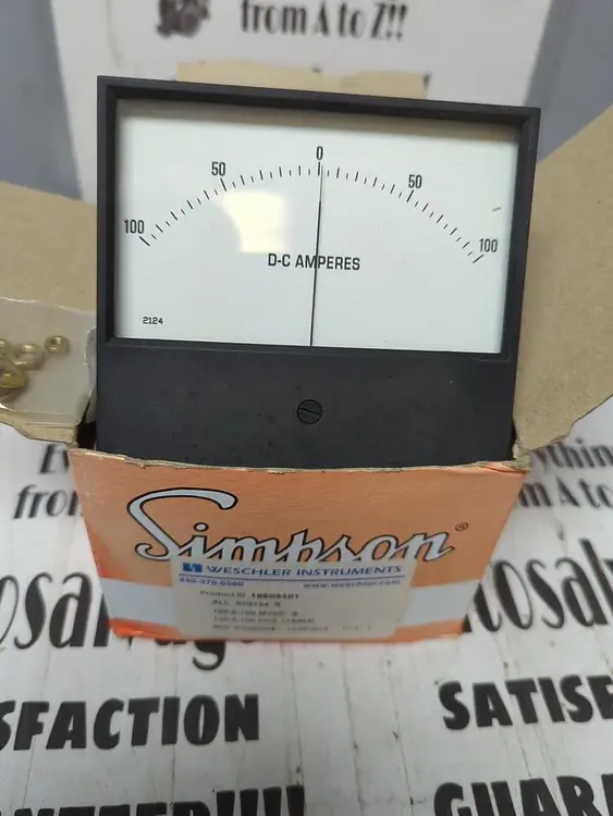 New | in-Stock SIMPSON 100-0-100 MVDC Meters - Misc | Surplus Asset Holdings #1206840