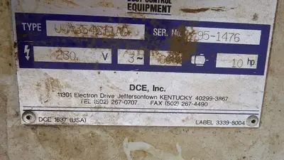 USED 1995 DCE UNIMASTER TYPE UMA354G11AG