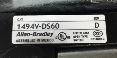 ALLEN BRADLEY 1494V-DS60 /D Disconnect Switch 4F