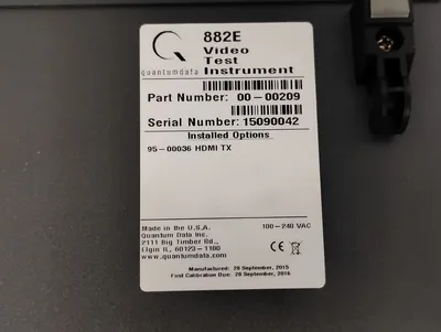 USED Quantum Data 882E