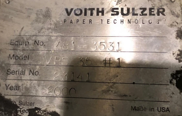 Used Voith / Sulzer VPS 35 Screens (Misc) Minnesota US | Peak Machinery, Inc. #284697