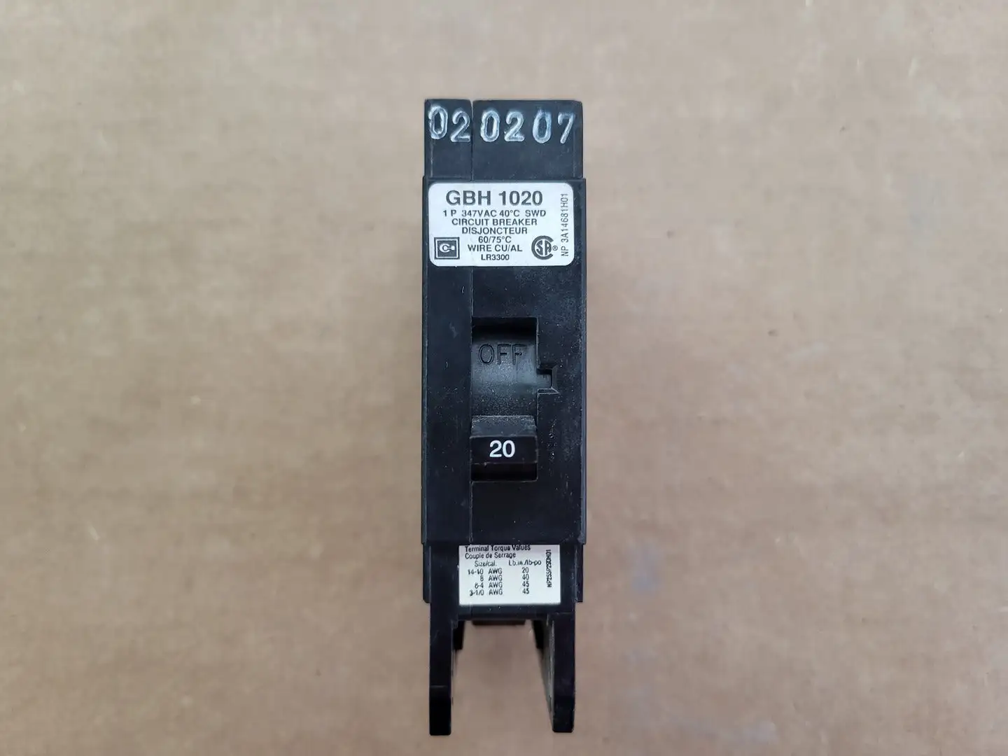 Used EATON GBH1020 Switchgears British Columbia CA | Lenmark #1438487