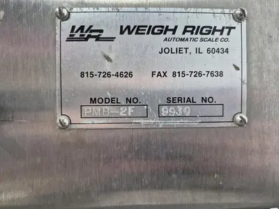 Used WEIGH RIGHT AUTOMATIC SCALE CO. PMB-2F Linear Packaging  Scales British Columbia CA | Steep Hill Equipment Solutions #1354183