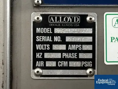USED Alloyd Alloyd Carousel Blister Sealer, Model 20S1216OC