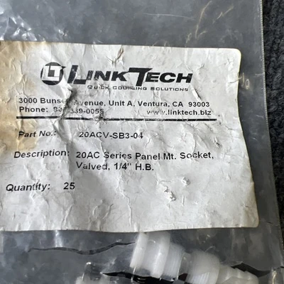 New | in-Stock Link Tech 20ACV-SB3-04 Valves/Fittings California US | Davliegogo LLC #1710195
