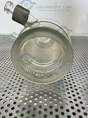 USED LOT OF 2 - HEL 1 LITER TRIPLE WALL JACKETED GLASS REACTOR W/ VALVE