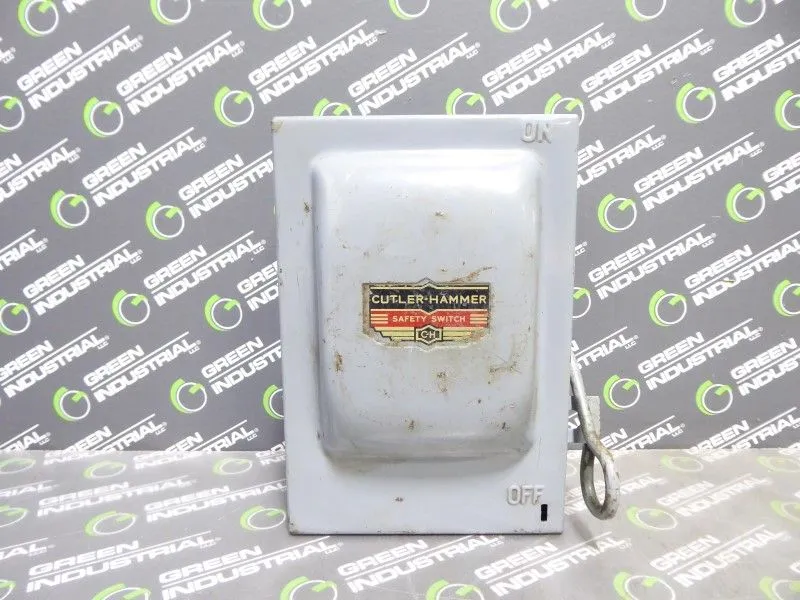 Cutler Hammer 4143H201 Fusible Safety Switch 30 Amps 250VAC 2 Poles Used