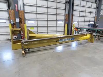 Contrx 2 Ton 4000 Lb Free Standing Jib Crane 14' Span 12' Height Under Beam