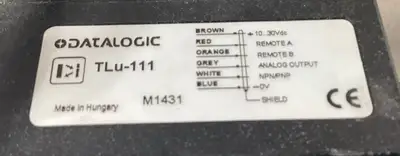 DATALOGIC TLU-111 Contrast Sensor 10-30VDC With Mounting Bracket 5E-19
