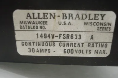 NEW ALLEN BRADLEY 1494V-FSR633