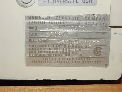 Used GE 46-179025G1 X-Ray Machines Texas US | Aucto #1307285