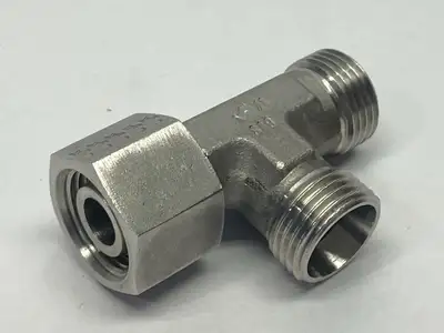 D6565-L12-L12-SS | Brennan Industries D6602-L12-L12-L12-SS-X Tee Without Nuts M18x1.5 - New Other